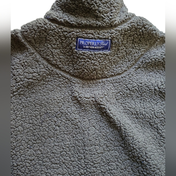 Properly Tied Men's Gray Fleece Pull Over Sweater -XXL - Picture 3 of 8